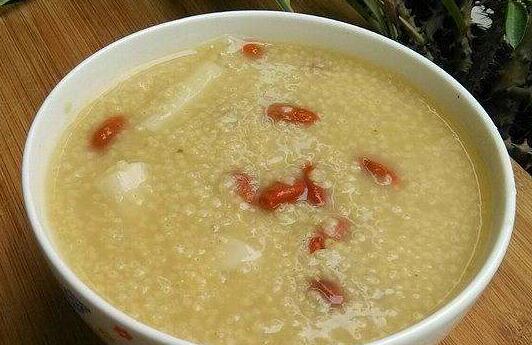 小米山药枸杞粥的作用与功效
