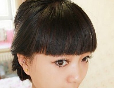 韓式燕子窝头新娘盘发流程照片 很气质淑女